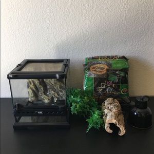 Reptile tank and everything to go with it